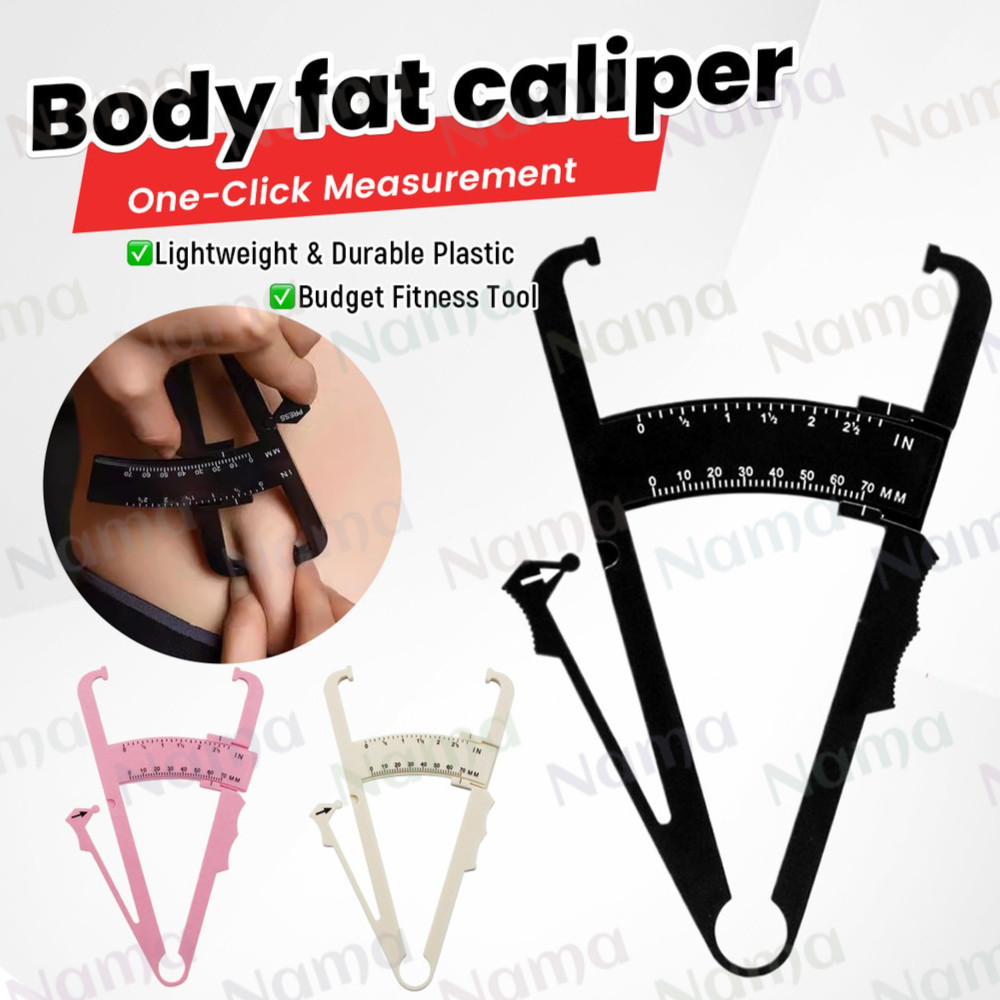 Nama 1Pc Body Fat Caliper Ruler Tester Measure Measuring Body Fat for ...
