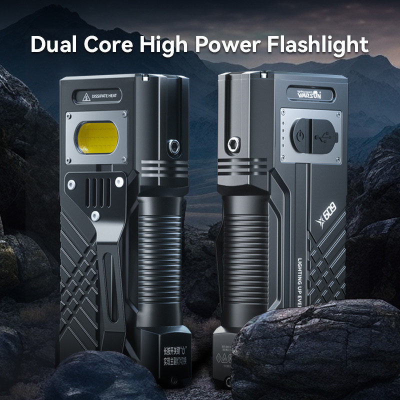 3000Lm Most Powerful LED Flashlight Rechargeable Torch Light Flashlight ...