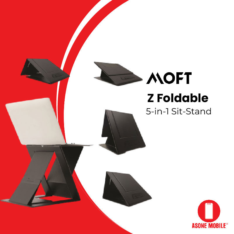 MOFT Z Foldable 5-in-1 Sit-Stand Laptop Desk MS015 - Black Grey ...