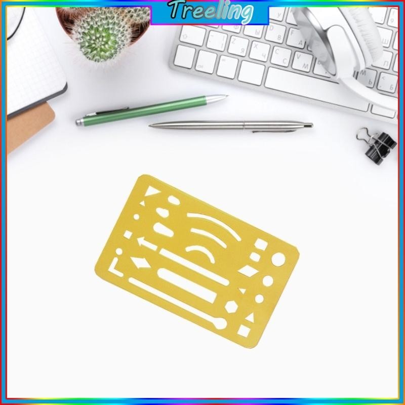 Treeling Metal Technical Ruler Drafting Tool House Plan Measuring Math ...