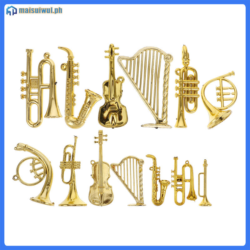 13 Pcs Lyre Harp Musical Instrument Pendant Mini Plastic Suite Resin ...