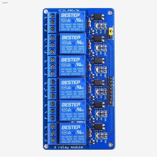 COD☆ 6-way relay module relay expansion board with optocoupler ...