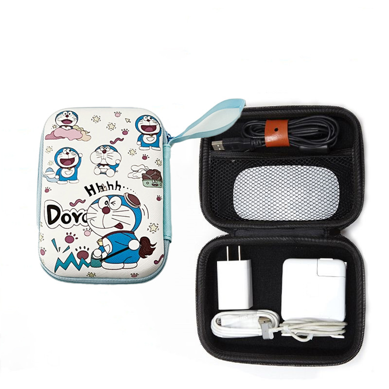 Doraemon Data Cable Storage Bag Mobile Phone Charger Portable