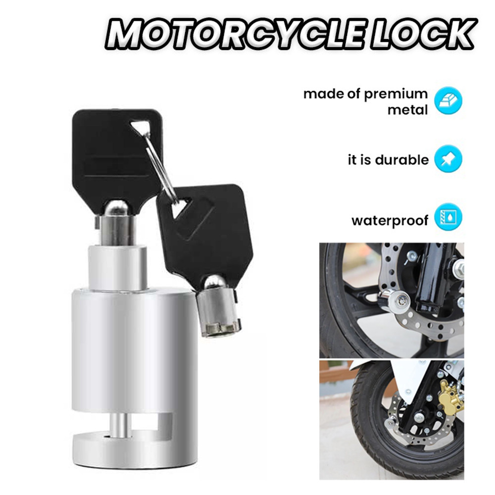 Motorcycle Disc Brake Lock Motorcycle Padlock Heavy Duty Anti-Theft ...
