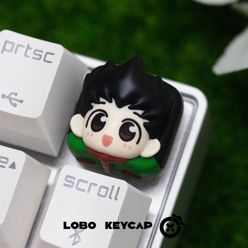 HUNTER×HUNTER Keycap 3D Creative Cute Cartoon MX Switch Resin Keycaps ...