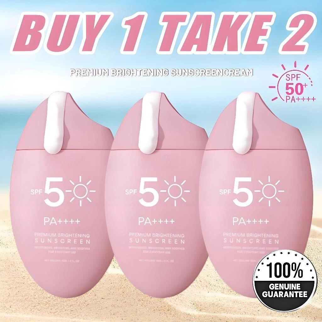 Sunscreen Premium Brightening SPF 50 Pa++++ Sunblock Whitening Cream ...