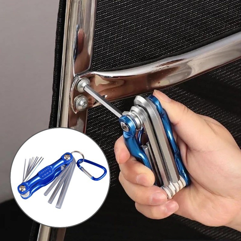 High Quality Portable Foldable Key Hex Wrench Set Metric System Inner ...