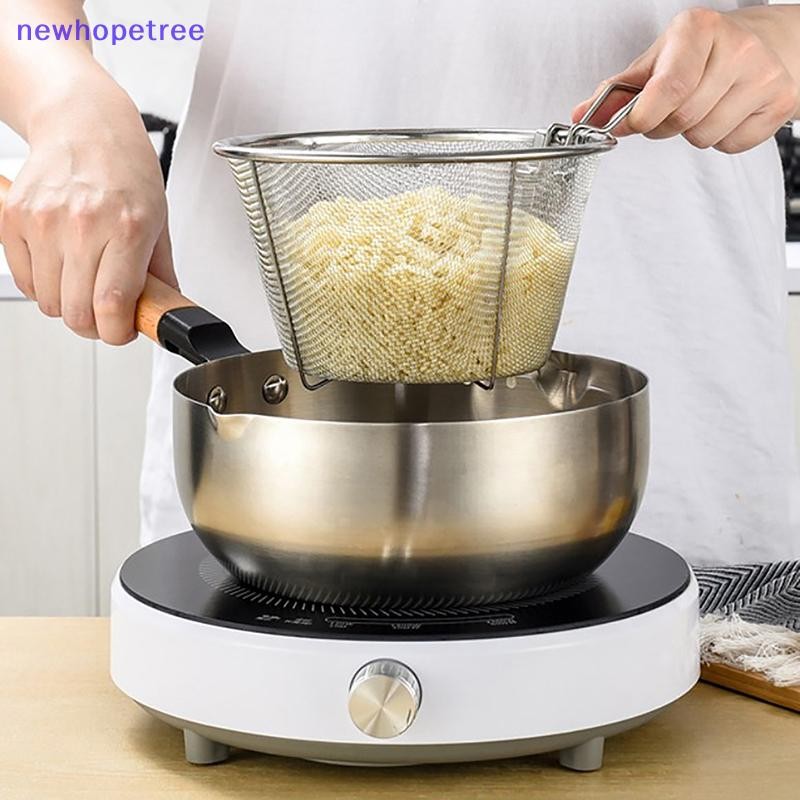 NTPH French Chip Frying Strainer Basket Stainless Steel Deep Fry Basket ...