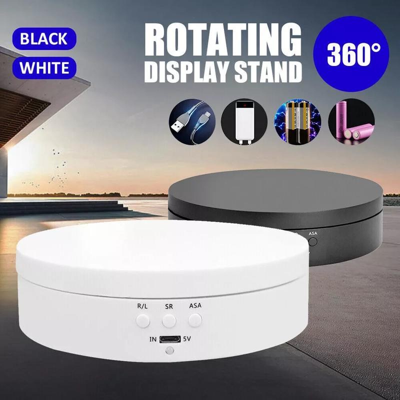 360° Rotation Mini Electric Truntable Rotating Display Stand Motorized ...