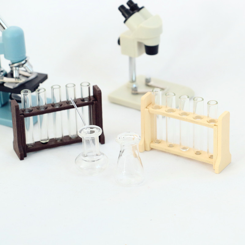 Miniature Test Tubes Set for Science Lab Dollhouse Accessories Mini ...