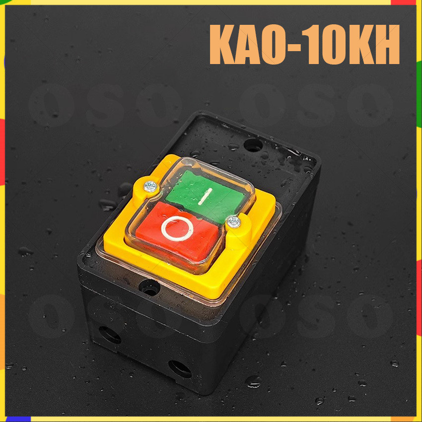 10A 220/AC380V KAO-10KH Waterproof ON/OFF Switch Button With Base ...