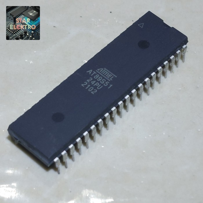 At89s51 24PU Dip-40 ATMEL CMOS 8-Bit Micro Controller AT 89S51 4KB ISP ...