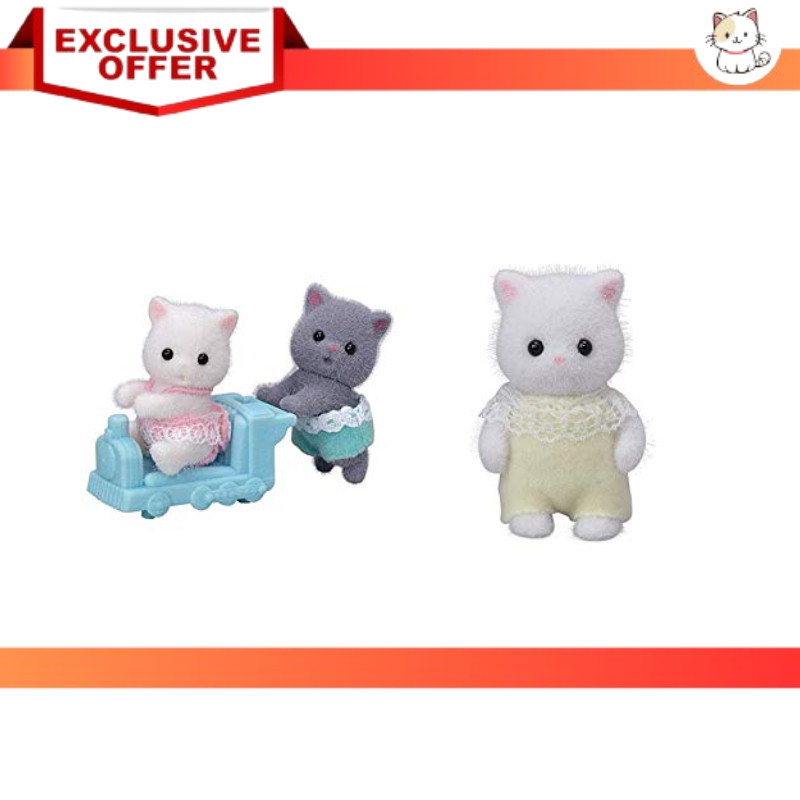 Calico Critters Gatto Persiano Mitsugo-chan - Sylvanian Families Giappone NI-109