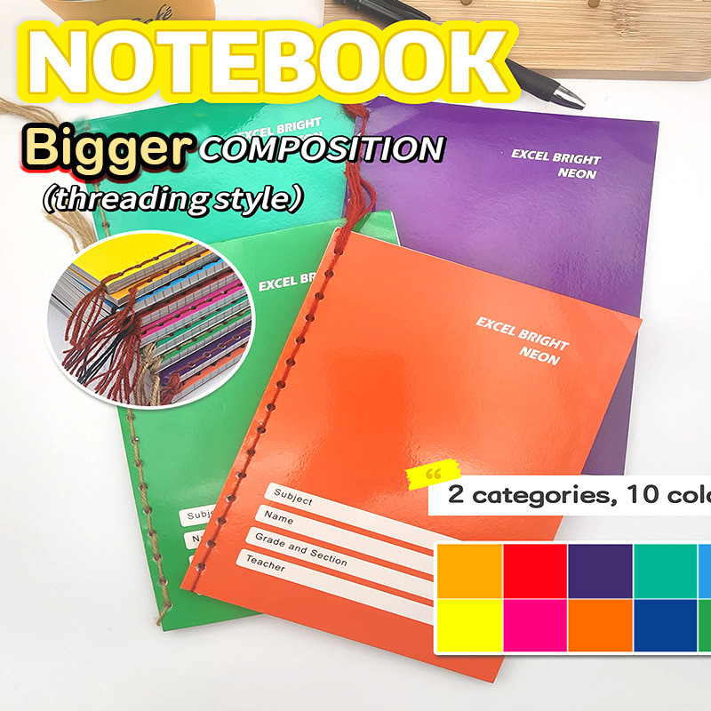 200*250mm 10Pcs/Bag Big Notebook With Yarn 40 Sheets School Supplies ...