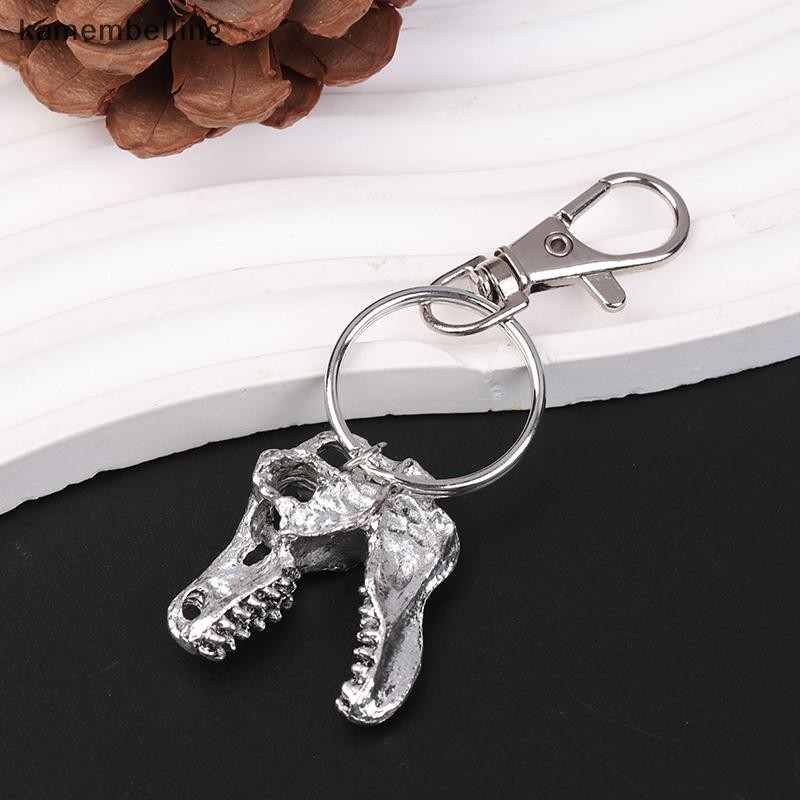 kame Dinosaur Skull Keychain Tyrannosaurus Rex Cyberpunk Goth Animal ...