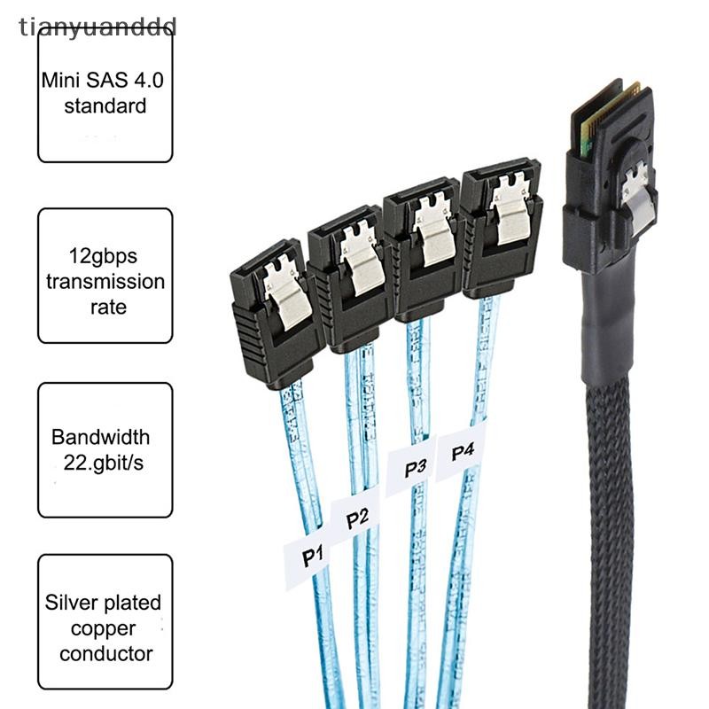 tianyuanddd SAS SATA Cable -SAS SFF-8087 To 4 SATA Cable SAS 4i SFF8087 ...