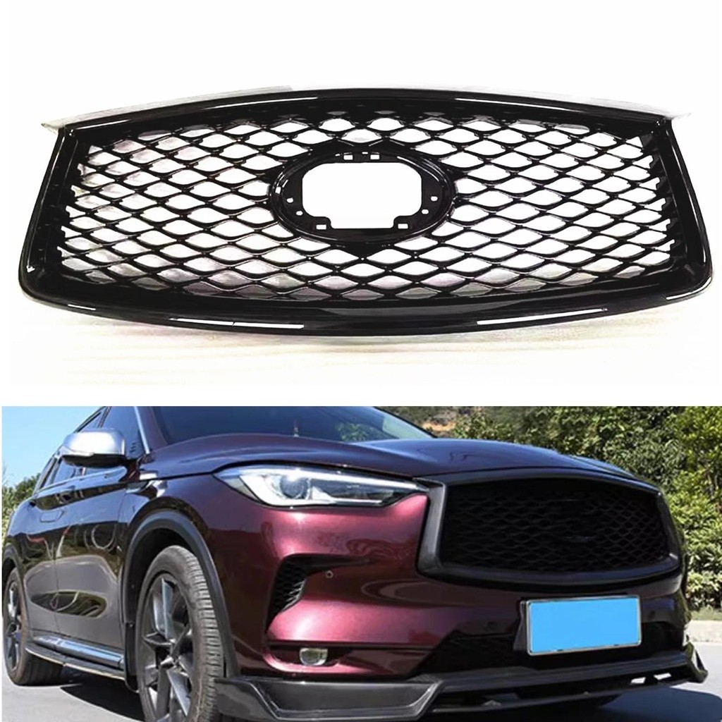 For Infiniti QX50 2019 2020 2021 2022 2023 4-Door Front Grille Grill ...