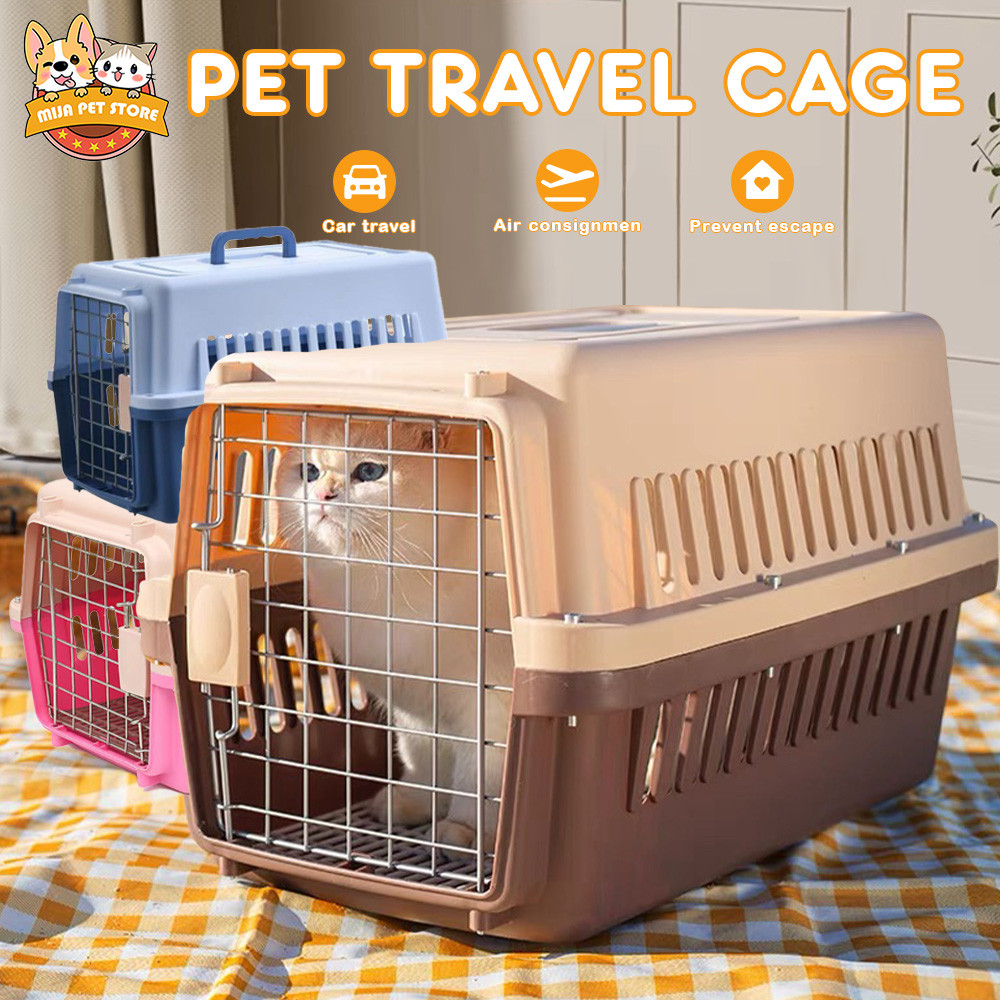 Large Pet Carrier Travel Cage Portable Dog and Cat Carrier Crates Airline  Approved Crate Pet Cat Bag