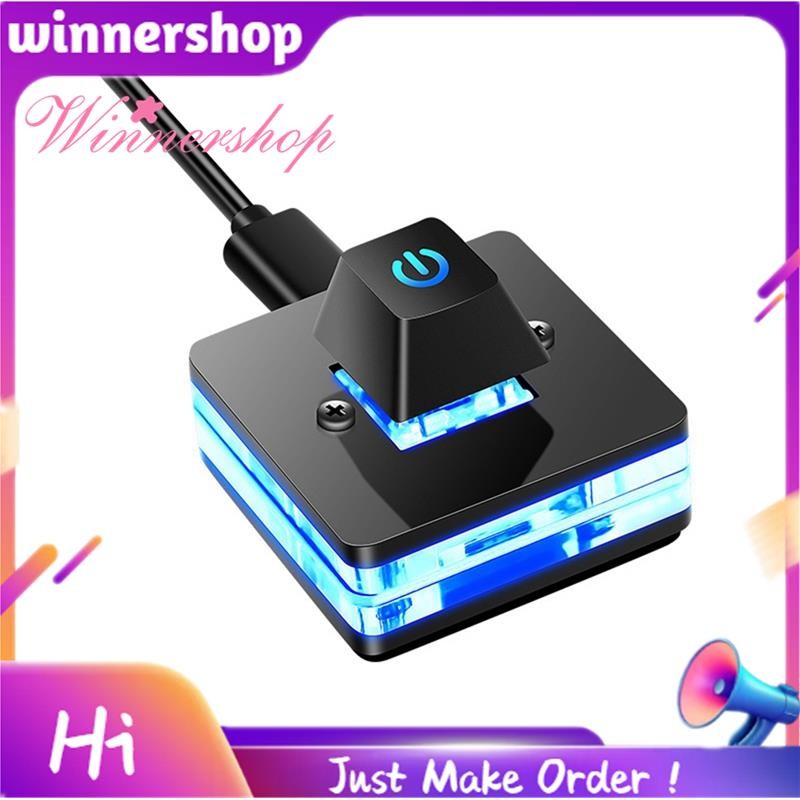 Computer Desktop Switch Blue LED Computer Motherboard External Start ...