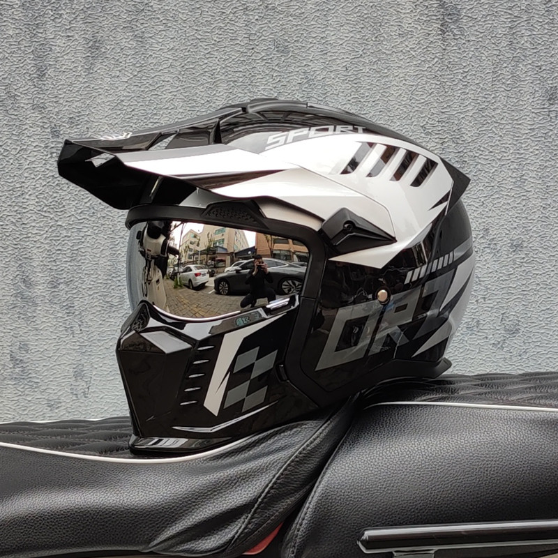 ORZ high-quality retro motorcycle helmet modular multifunctional ...