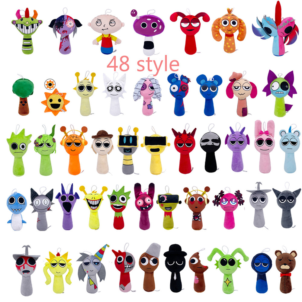 48styles Sprunki Plush Toys Sprunki Incredibox Doll Sprunki Game Pillow ...