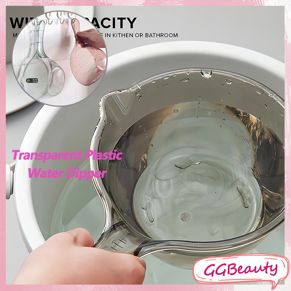 Japanese Water Dipper Clear Tabo Aesthetic Transparent Plastic Scooper ...