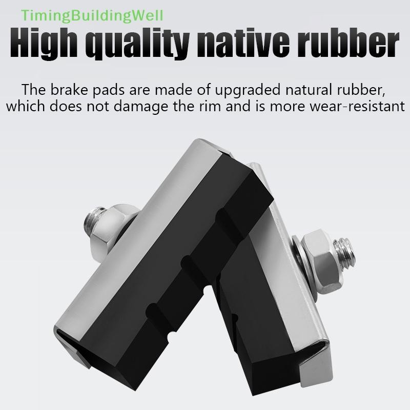 TBPH Bike Brake Blocks Rubber Cycling Part Tools MTB Mountain Road ...