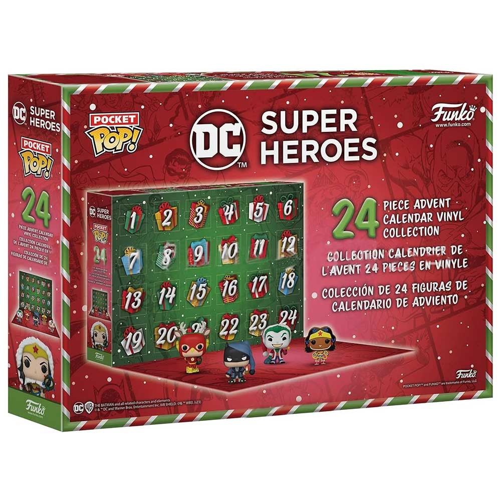 Funko Advent Calendar Pocket Pop DC Super Heroes Christmas Blind Box