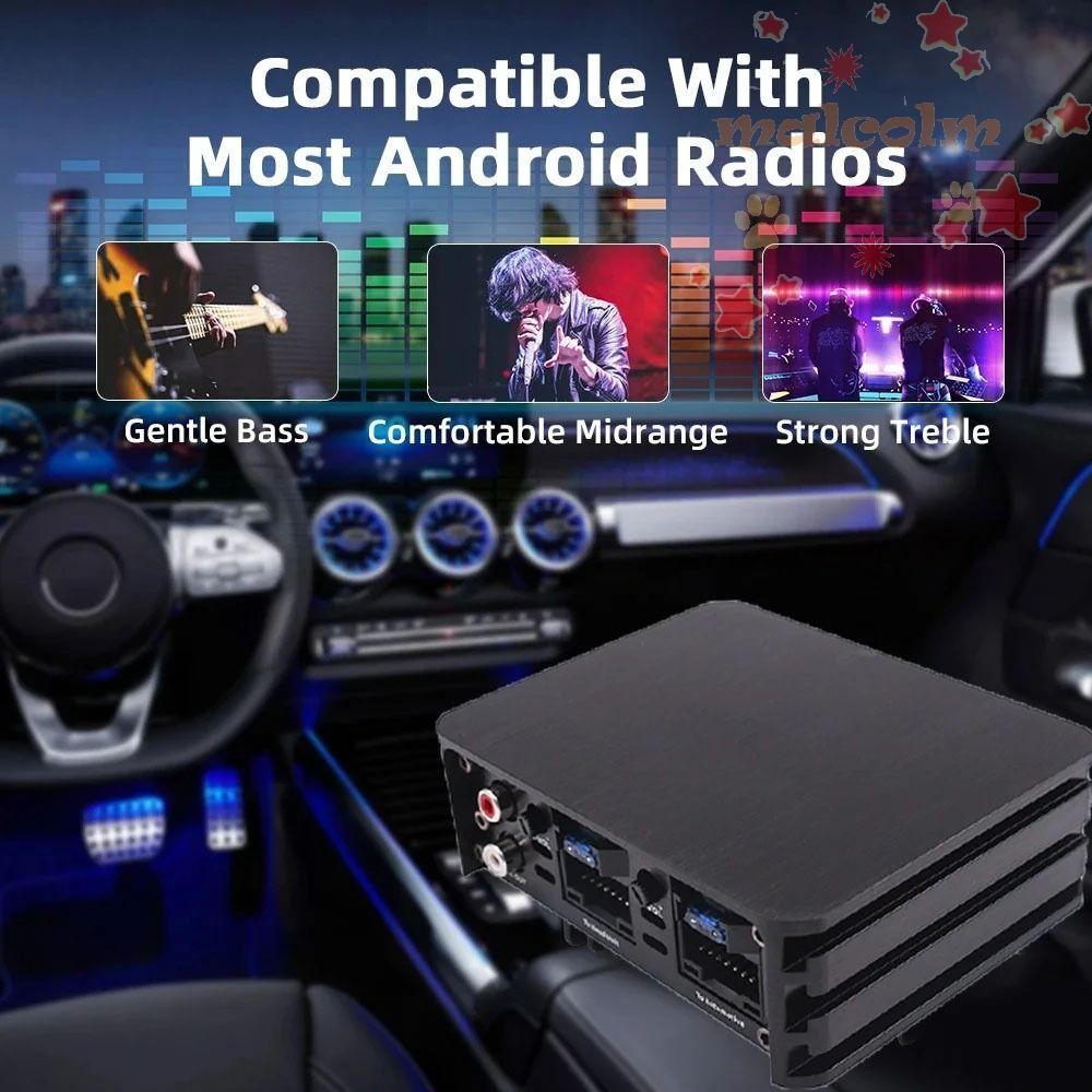 MALCOLM Car Power Amplifier, Large Screen Dedicated Amp Car Audio ...