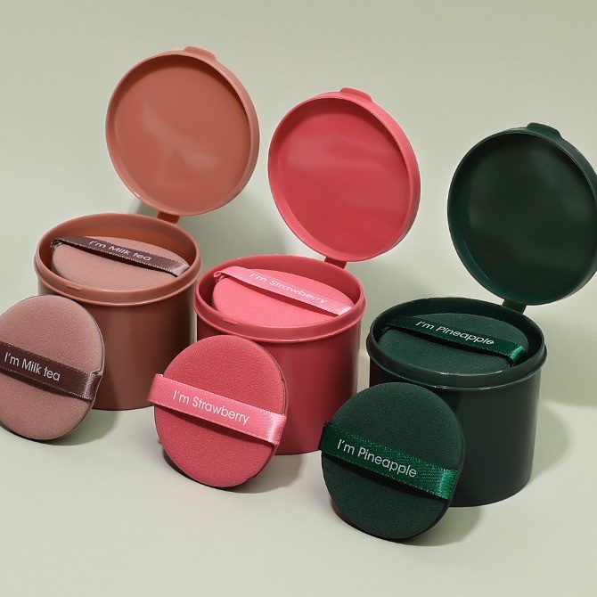 Little Sister Recommend#Faction Powder Puff Cushion Puff Strawberry Pie ...
