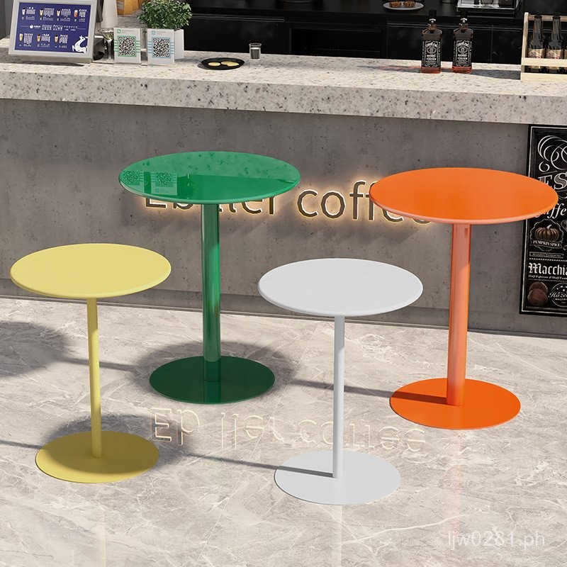 Milk Tea Shop Coffee Table Commercial Coffee Table Small Round Table ...