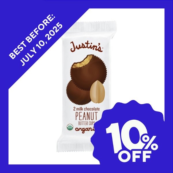 Justin's Organic Milk Chocolate Peanut Butter Cups  (6x4.7 OZ) main image 0