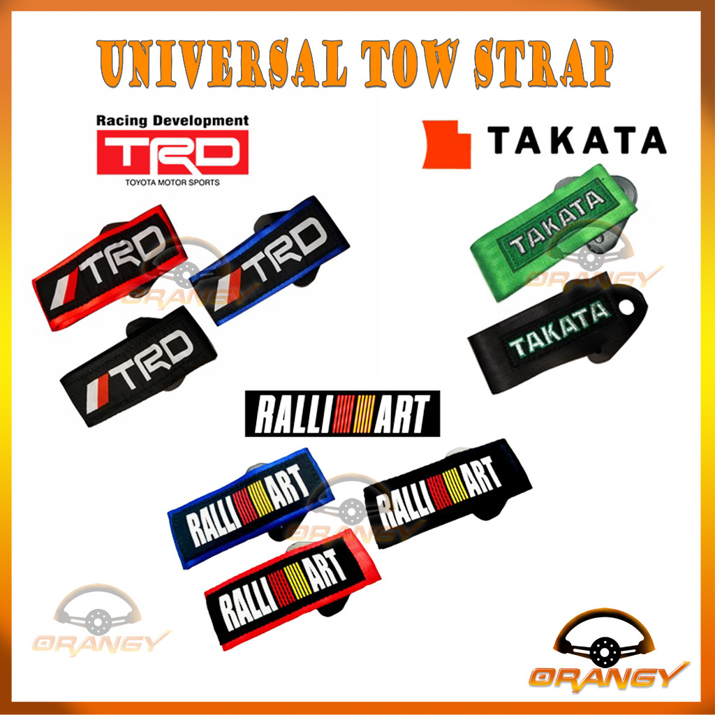 Universal Tow Strap TRD / Takata / Ralliart (Car Accessories) | Shopee ...