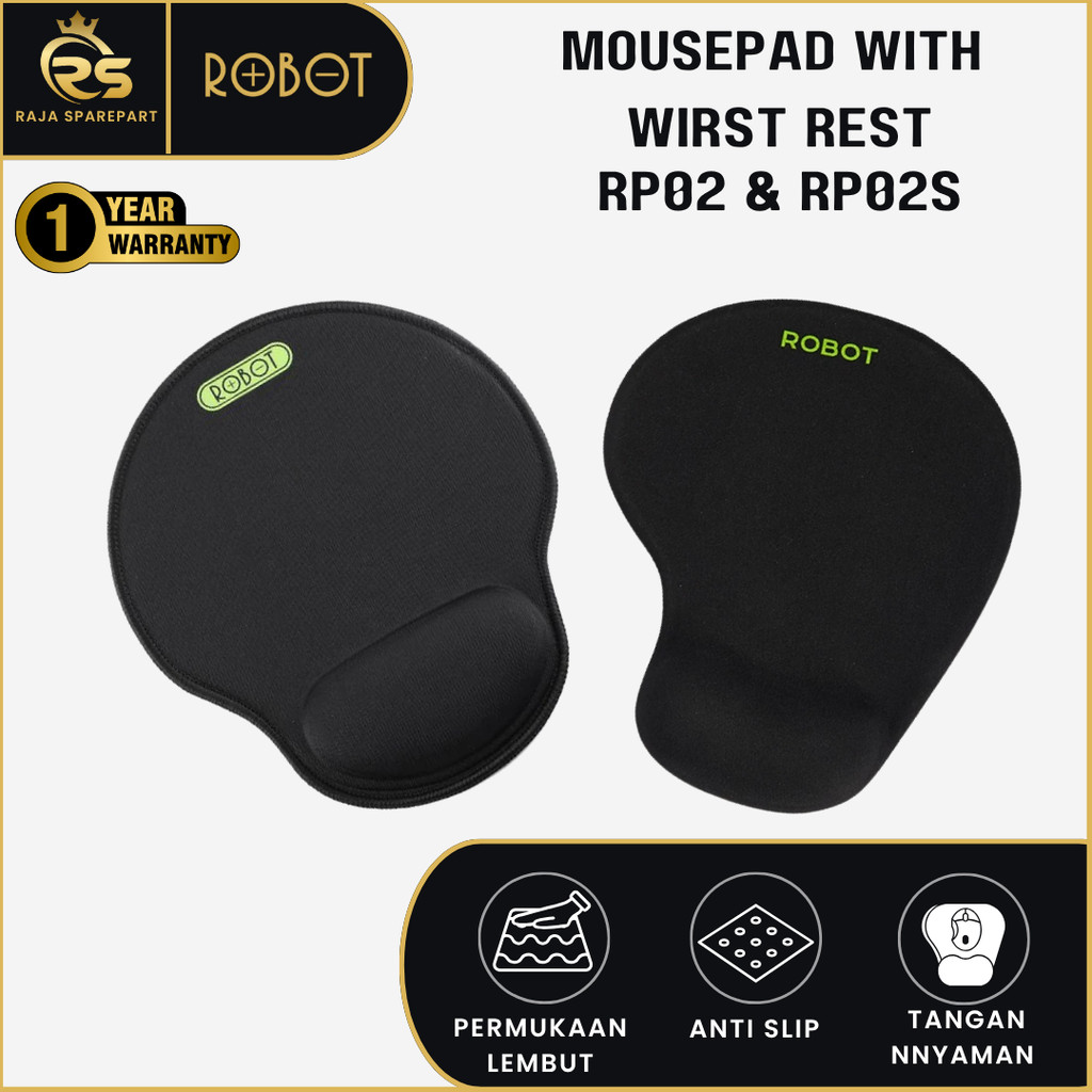 Mousepad Robot RP02S RP02 RP05 RP01 with Ergonomic Wrist Rest Mousepad ...