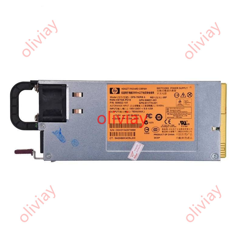750W Server Power for HP DL380 G6 G7 HSTNS-PL18 511778-001 DPS-750RB A ...