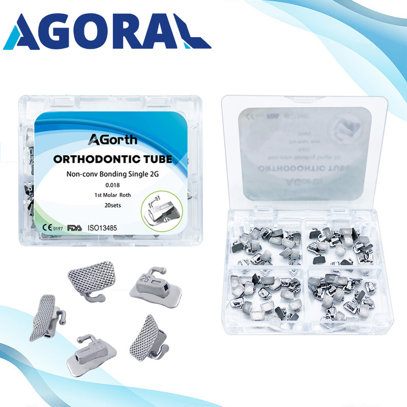Agoral 20Sets/Box Dental Buccal Tube Bondable Non-Convertible 1st 2nd ...