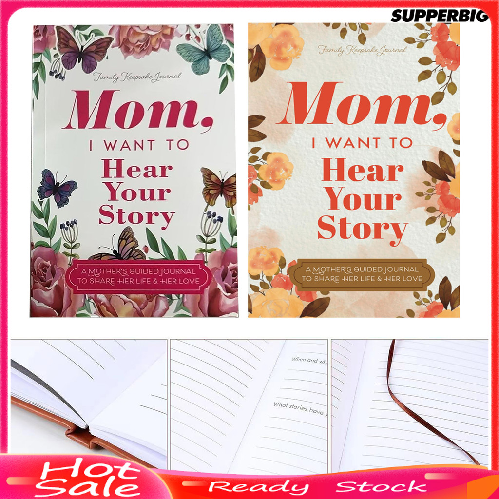 Supperbig Mom Story Notebook Guided Journal to Share Her Life Her Love ...