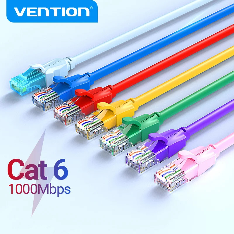 Vention Ethernet Cable Cat 6 Network Cable 4 Twisted Pair Patch Cord ...
