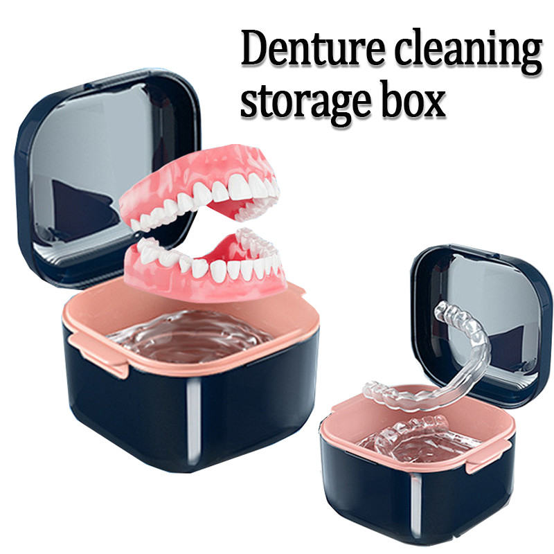 High Quality Denture Orthodontic Retainer Storage Box Soaking Invisible ...