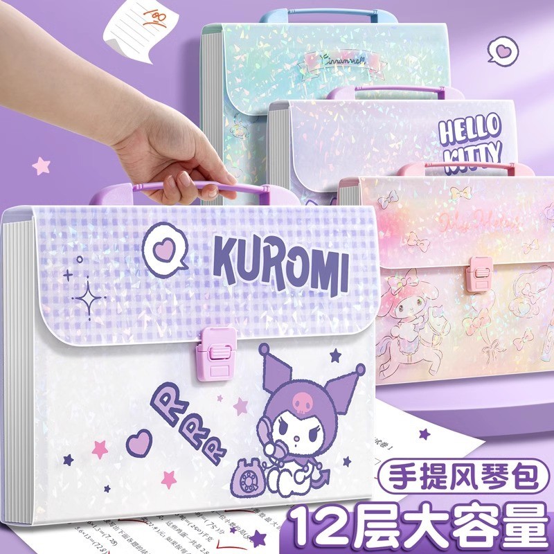Sanrio Organ Bag Portable Folder a4 Horizontal Version Test Paper ...