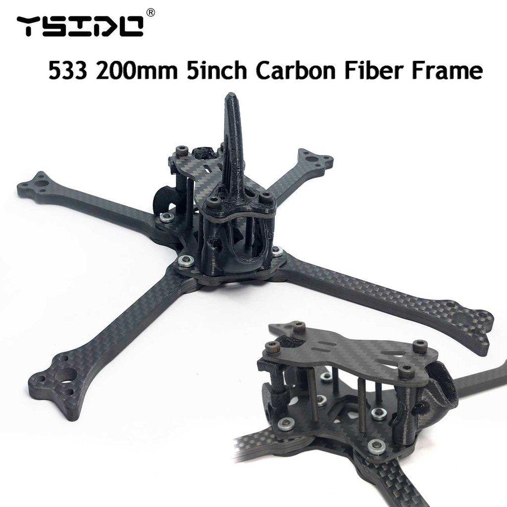 YSIDO 533 200mm 5inch Carbon Fiber Frame Racing Drone Frame Carbon ...