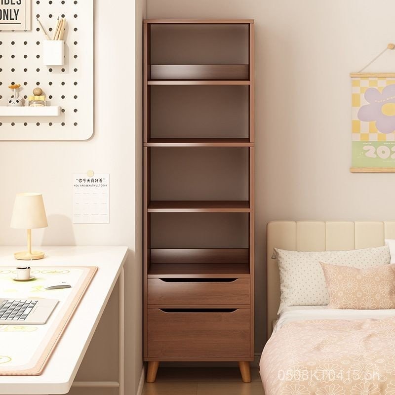 Small Wall-Mounted Narrow Simple Multi-Layer Bookshelf Home Living Room ...