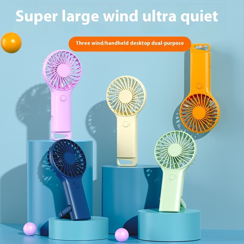 mini usb pocket small fan desktop portable handheld rechargeable hook ...