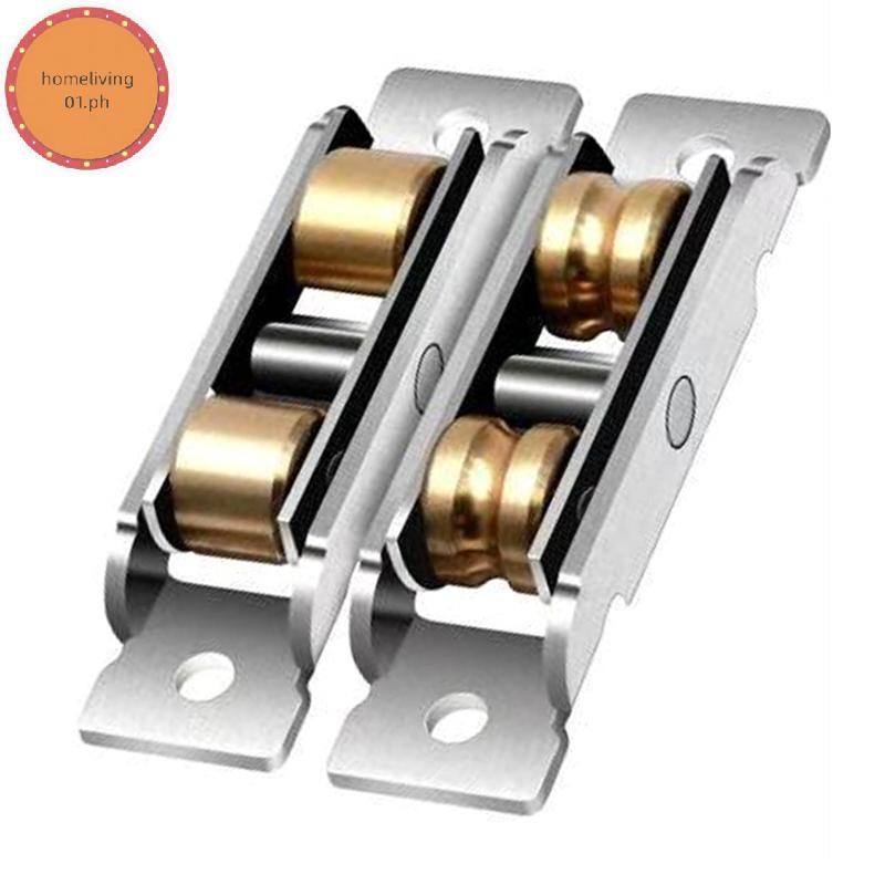 homeliving01 Stainless steel window pulley slot wheels silent Copper u ...