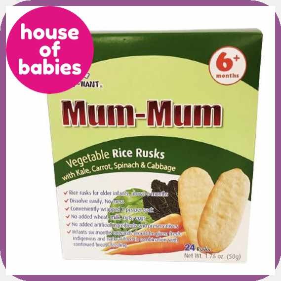 Mum-MumN)Vegetable;Y;Rice;V`Rusks;Y`50g | Shopee Philippines