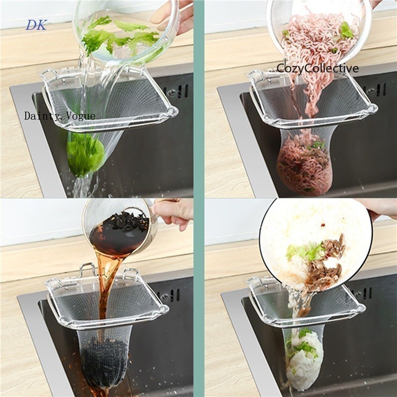 Sink filter drainage rack, stainless steel kitchen sink filter bag ...