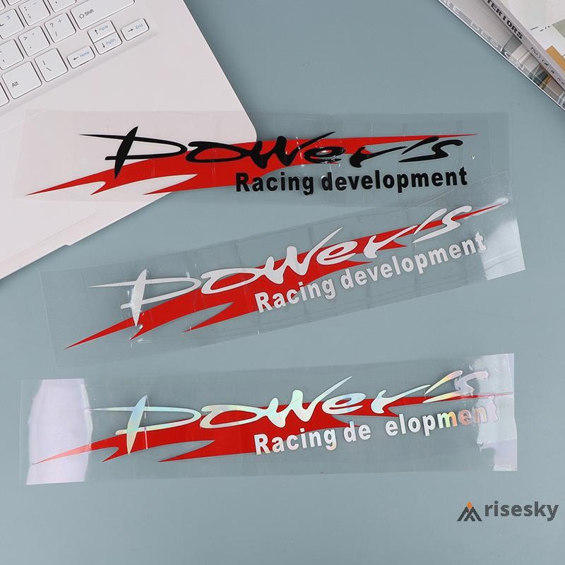 [risesky] 30x5.5cm Car Reflective Waterproof Decal Personalised Trendy ...