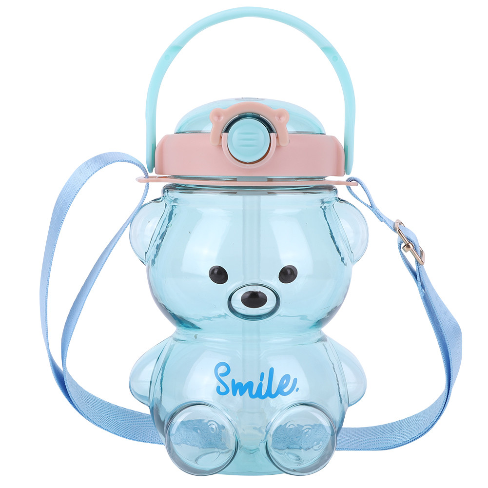 GOCamping* 1000/1400ml Bear Water Bottle with Shoulder Strap Cute Bear ...