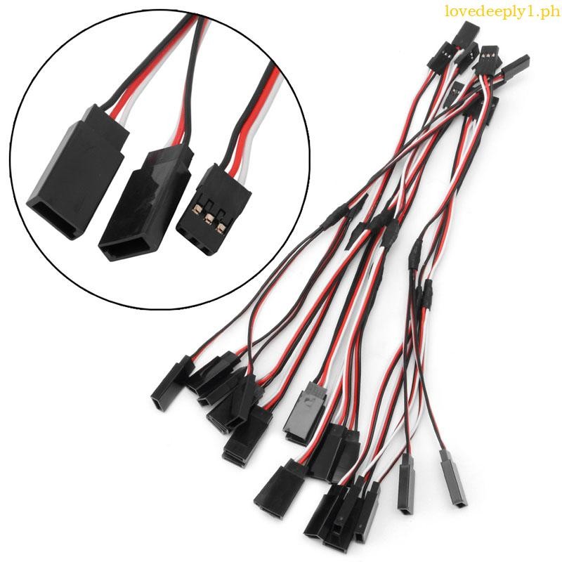 Pxyelec Y Connector RC Servo Extension Cord 3 Pin JR Plug Splitters
