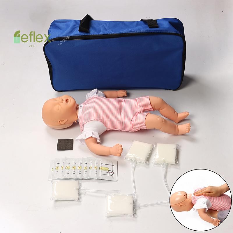 SHZICMY PVC Infant Intubation Manikin Trainer | Airway Management Practice Model With Lungs & Stomach Balloons
